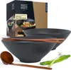 Moritz & Moritz 2x Ramen Schwarz mit Rillen Produktbild-Vorschau 1