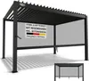 Juskys Lamellendach Tahiti 3x4 m inkl. Seitenwand 4 m - Produktbild-Vorschau 1