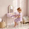 AIYAPLAY Kinder Schminktisch Set 2 in 1 Frisiertisch Produktbild-Vorschau 2