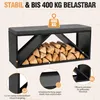 Peviasot Kaminholzregal mit Sitzbank und 4 cm Polster, Produktbild-Vorschau 4