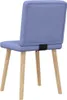 vidaXL Esszimmerstühle 2 Stk. Jeansblau Stoff Produktbild-Vorschau 6