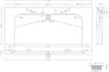Badmöbel Marmor Carrara White YAMO 130 cm 2 Hahnlöcher Produktbild-Vorschau 8