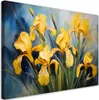 Obraz na plátne Kvety kosatcov žltá 120x80 Feeby Žltá obraz Náhľad obrázku produktu 1