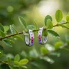 Ohrringe Creolen 925 Silber Zirkonia Damen Mädchen Kinder Produktbild-Vorschau 3