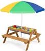 Kindersitzgarnitur mit Sonnenschirm, 3-in-1 Produktbild-Vorschau 1