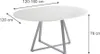 Esstisch Vicco Loyd Weiß/Grau 120 x 120 cm ausziehbar, Produktbild-Vorschau 2