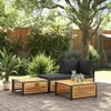 Gartentisch 68x68x30 cm Massivholz Akazie Produktbild-Vorschau 3