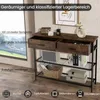 Consolle COSTWAY 100cm con 2 cassetti, tavolo da corridoio Anteprima dell’immagine prodotto 2
