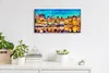 Leinwand Wanduhr Wandkunst Uhr Quarz 60x30 Himmel bunte Produktbild-Vorschau 3