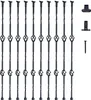 VEVOR kovové zábradlie, 56 x 56 x 1122 mm dekoratívne Náhľad obrázku produktu 1