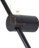 ZMH 2er LED Wandleuchte Innen Wandlampe 100CM Lang Schwarz Produktbild-Vorschau 3