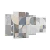 Bilder auf glas - 4 Teile - Geometrie Kunst Stein - Produktbild-Vorschau 1