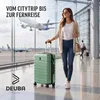 DEUBA TRAVEL Koffer Set 3tlg Hartschalenkoffer Mint Produktbild-Vorschau 6