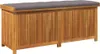 A wooden storage bench with a gray cushion on top, shown against a white background. Náhled obrázku produktu