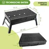 Holzkohlegrill, Reisegrill, Edelstahl Campinggrill, Produktbild-Vorschau 4