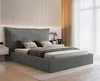 VALLH Polsterbett Bett 160x200 mit bettkasten Beige Samt - Produktbild-Vorschau 1