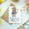 Mr. & Mrs. Panda Grußkarte Zugbegleiterin Herz - Weiß - Produktbild-Vorschau 2