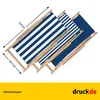 Chaise longue - rayures larges - bleu foncé - pliable - en Voir les images du produit 3