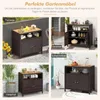 Rattan-Schrank, Sideboard für den Außenbereich mit Produktbild-Vorschau 4