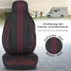 Schonbezüge für Wohnmobil 2er Set in Schwarz/Rote Naht Produktbild-Vorschau 6