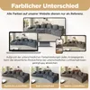 Merax Modulares Sofa 4-Sitzer aus Cordstoff, 4 frei Produktbild-Vorschau 9