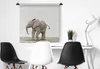 MuchoWow® Wandteppich Wandbehang Baby-Elefant - Tiere - Produktbild-Vorschau 4