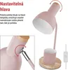 Stolní lampa POPPY na žárovku E27, růžová Náhľad obrázku produktu