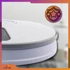 Close-up of the top of a white automatic pet feeder with a gray rim, with a marketing graphic in the upper right corner. Anteprima dell’immagine prodotto