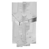 A metal adjustable post foot on a white background. Produktbild-Vorschau
