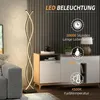 HOMCOM LED Stehlampe Wohnzimmer Dimmbar 144 cm Stehleuchte Produktbild-Vorschau 6