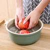 Obst-Gemüse-Waschkorb, rund, doppelschichtig, Küchensieb, Produktbild-Vorschau 5