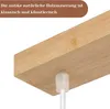 ZMH závěsné světlo bílé 4 plameny dřevo jídelní stůl LED Náhled obrázku produktu 7
