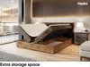 MEBLINI Boxspringbett mit Bettkasten - Gepolstert Produktbild-Vorschau 5