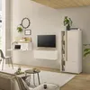 Regal 157cm hoch, weiß mit Eiche, CRISP-61 Produktbild-Vorschau 5