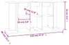 vidaXL Stojan na akvárium biely 120x40x60 cm Materiál drevo Náhľad obrázku produktu 8