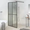 vidaXL Schermo doccia per cabina doccia 100x195cm Vetro Anteprima dell’immagine prodotto 2