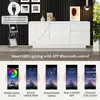 okwish skrinky do obývačky príborník vysoký lesk príborník Náhľad obrázku produktu 10