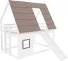 Sweiko 140 x 200 Letto a castello in legno con tetto, Anteprima dell’immagine prodotto 10