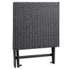 Casaria 2 Tabourets pliants en polyrotin noir 44x40x44cm Voir les images du produit 5