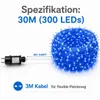 30M 300LEDs 8 Modi Lichterkette Strom, Timer, Merkfunktion, Produktbild-Vorschau 7