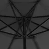 vidaXL Parasol avec mât en aluminium 500 cm Anthracite Voir les images du produit 3