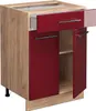 Küchenunterschrank Vicco Fame-Line Bordeaux Hochglanz 60 cm Produktbild-Vorschau 5