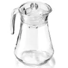 A clear glass pitcher with a lid and handle, shown against a white background. Podgląd zdjęcia produktu