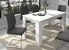 Esstisch - Weiß matt Nachbildung - 160 x 90 cm - ausziehbar Produktbild-Vorschau 14