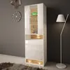 Vitrína VISIONARY 60 cm BÍLÝ MAT / BÍLÝ LESK / DUB WOTAN s Náhled obrázku produktu 4