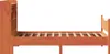 vidaXL Massivholzbett ohne Matratze Wachsbraun 75x190 cm Produktbild-Vorschau 7
