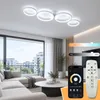 Lámpara de techo LED moderna, blanca, de 88 cm de diámetro, Vista previa de la imagen del producto 1