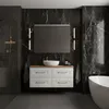 RODAN | Mobile da bagno 120 cm - Bianco, Marrone - Appeso - Anteprima dell’immagine prodotto 2