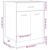 vidaXL Armoire basse à tiroirs Lyon Chêne Sonoma 60x46x81,5 Voir les images du produit 8