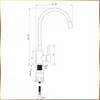 Technical drawing of a faucet with dimensions. Produktbild-Vorschau